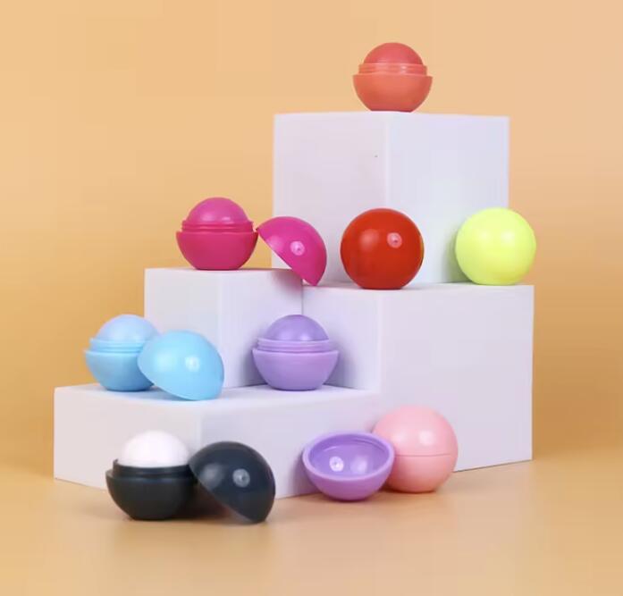 ball shape lip balm also is a good choose for promotion case